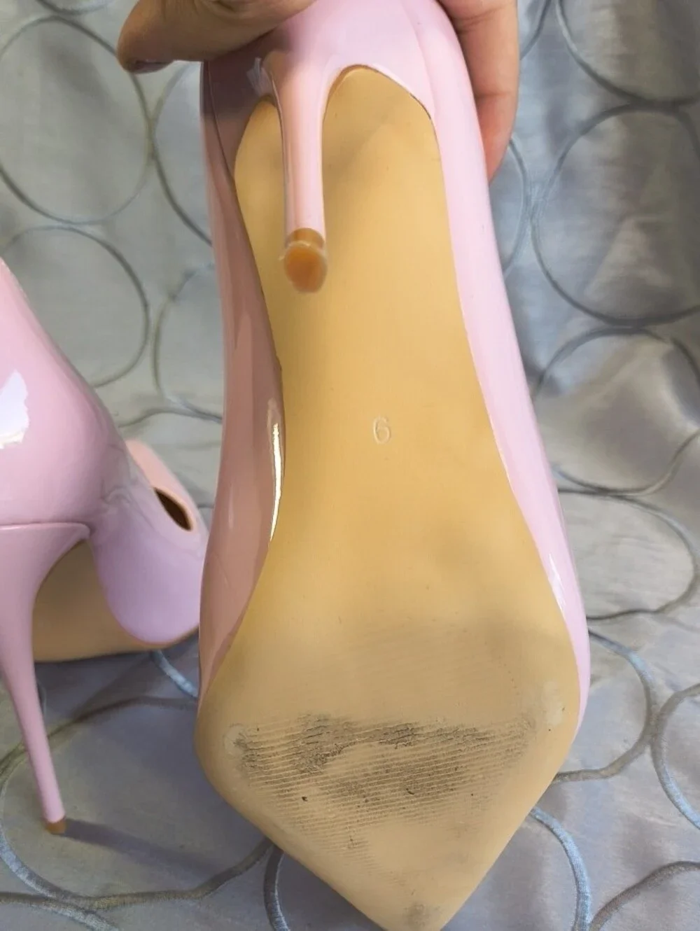 Pink Patent Pointed-Toe Stiletto Heels AC